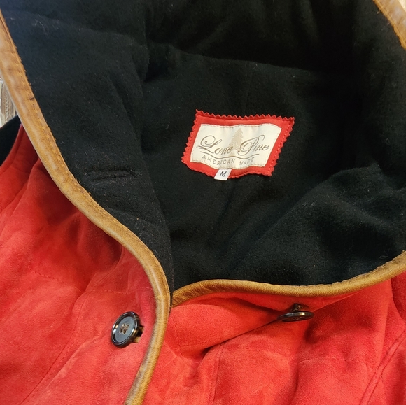 LONE PINE LEATHER VEST SZ M - Picture 8 of 15